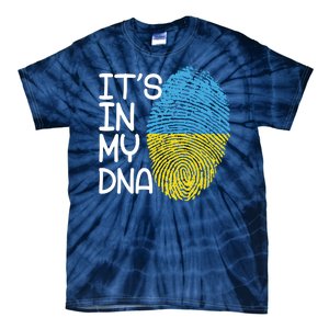 It's In My DNA Ukraine Fingerprint Tie-Dye T-Shirt