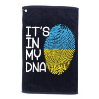 It's In My DNA Ukraine Fingerprint Golf Towel