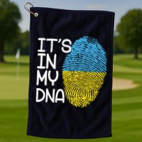 It's In My DNA Ukraine Fingerprint Golf Towel