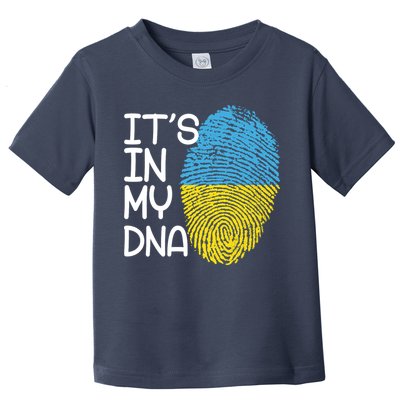 It's In My DNA Ukraine Fingerprint Toddler T-Shirt