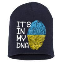 It's In My DNA Ukraine Fingerprint Short Acrylic Beanie