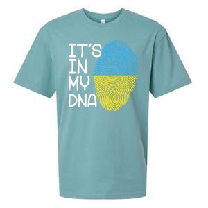 It's In My DNA Ukraine Fingerprint Sueded Cloud Jersey T-Shirt