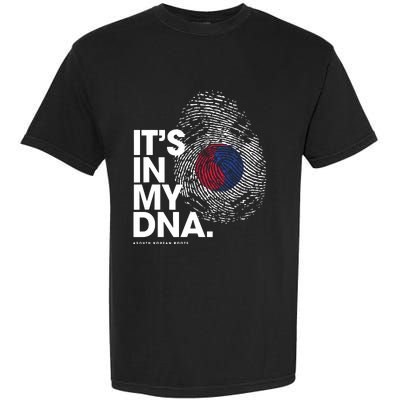 ITS IN MY DNA South Korea Flag Shirts South Korean Roots Garment-Dyed Heavyweight T-Shirt