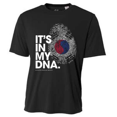 ITS IN MY DNA South Korea Flag Shirts South Korean Roots Cooling Performance Crew T-Shirt