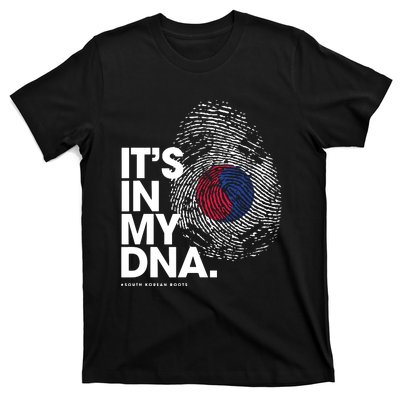 ITS IN MY DNA South Korea Flag Shirts South Korean Roots T-Shirt