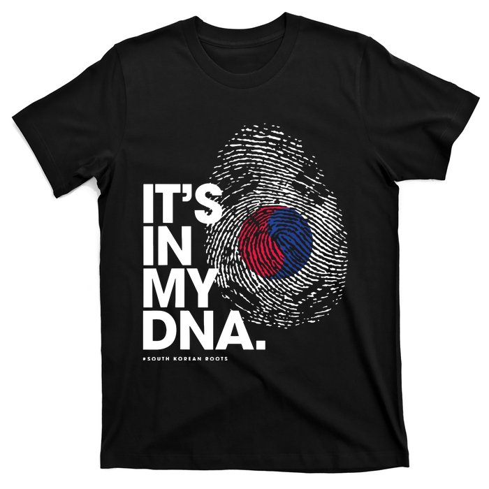 ITS IN MY DNA South Korea Flag Shirts South Korean Roots T-Shirt