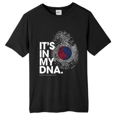 ITS IN MY DNA South Korea Flag Shirts South Korean Roots Tall Fusion ChromaSoft Performance T-Shirt