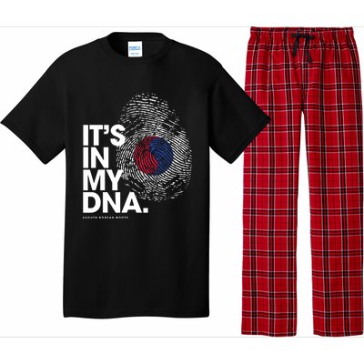 ITS IN MY DNA South Korea Flag Shirts South Korean Roots Pajama Set