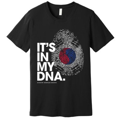 ITS IN MY DNA South Korea Flag Shirts South Korean Roots Premium T-Shirt