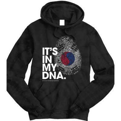 ITS IN MY DNA South Korea Flag Shirts South Korean Roots Tie Dye Hoodie