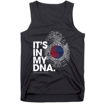 ITS IN MY DNA South Korea Flag Shirts South Korean Roots Tank Top