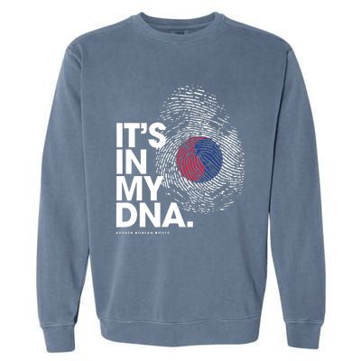 ITS IN MY DNA South Korea Flag Shirts South Korean Roots Garment-Dyed Sweatshirt