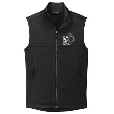 ITS IN MY DNA South Korea Flag Shirts South Korean Roots Collective Smooth Fleece Vest