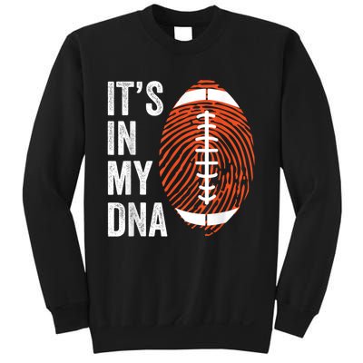 ItS In My Dna American Football Fingerprint Football Player Sweatshirt