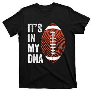 ItS In My Dna American Football Fingerprint Football Player T-Shirt