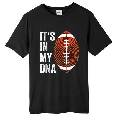 ItS In My Dna American Football Fingerprint Football Player Tall Fusion ChromaSoft Performance T-Shirt