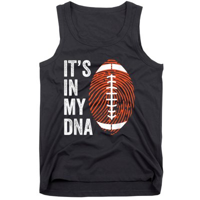 ItS In My Dna American Football Fingerprint Football Player Tank Top