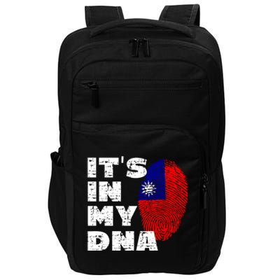 Its In My Dna Taiwan Flag Gift Impact Tech Backpack