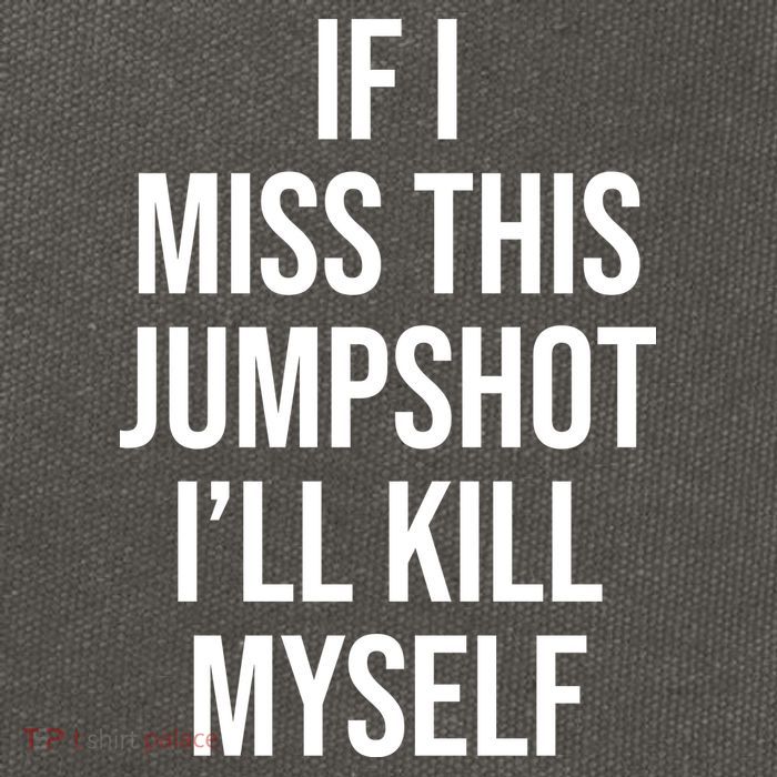 If I Miss This Jumpshot I’ll Kill Myself Cotton Canvas Backpack