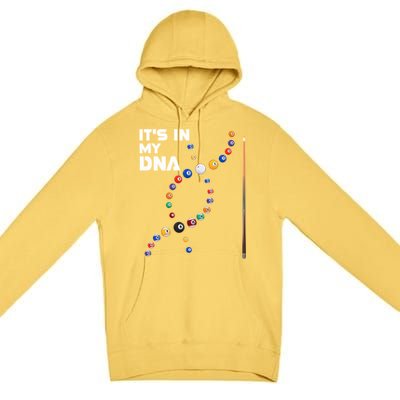 ItS In My Dna Pool Billiard Gift Premium Pullover Hoodie