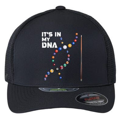 ItS In My Dna Pool Billiard Gift Flexfit Unipanel Trucker Cap