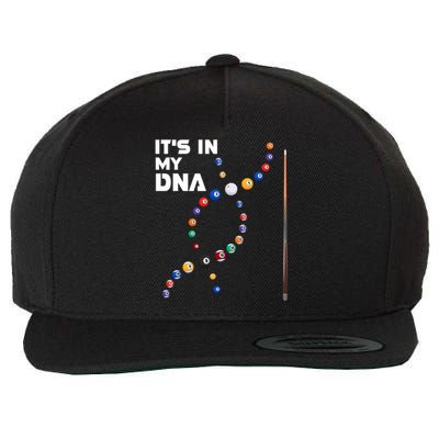 ItS In My Dna Pool Billiard Gift Wool Snapback Cap