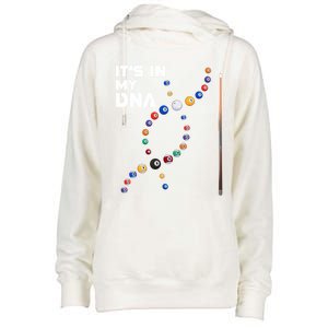 ItS In My Dna Pool Billiard Gift Womens Funnel Neck Pullover Hood