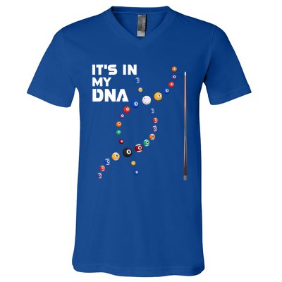 ItS In My Dna Pool Billiard Gift V-Neck T-Shirt