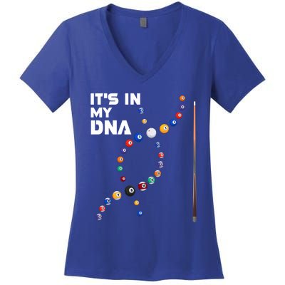 ItS In My Dna Pool Billiard Gift Women's V-Neck T-Shirt