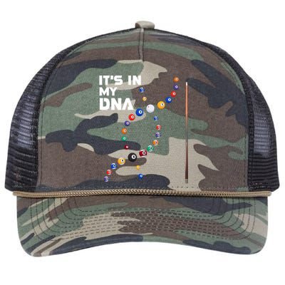 ItS In My Dna Pool Billiard Gift Retro Rope Trucker Hat Cap