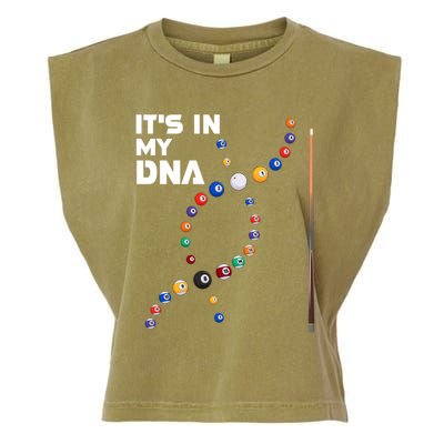 ItS In My Dna Pool Billiard Gift Garment-Dyed Women's Muscle Tee