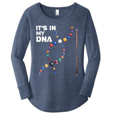 ItS In My Dna Pool Billiard Gift Women's Perfect Tri Tunic Long Sleeve Shirt