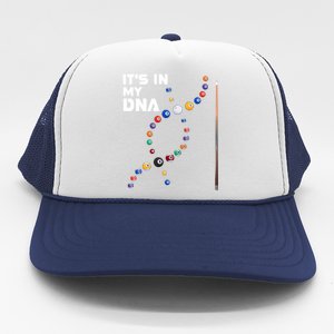 ItS In My Dna Pool Billiard Gift Trucker Hat