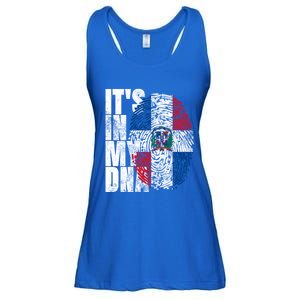 It's In My Dna Dominican Funny Gift Proud Dominican Republic Flag Funny Gift Ladies Essential Flowy Tank