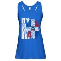 It's In My Dna Dominican Funny Gift Proud Dominican Republic Flag Funny Gift Ladies Essential Flowy Tank