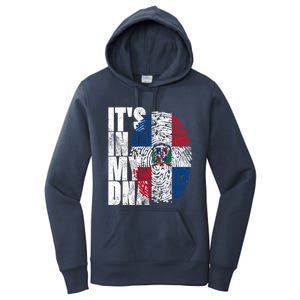 It's In My Dna Dominican Funny Gift Proud Dominican Republic Flag Funny Gift Women's Pullover Hoodie