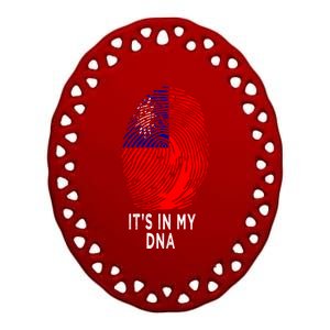 Its In My Dna Taiwanese Gift Proud Taiwan Flag Gift Ceramic Oval Ornament