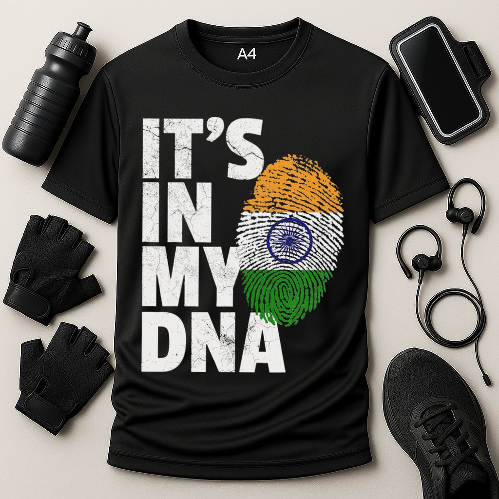 ItS In My Dna India Flag Indian Women Novelty Gift Cooling Performance Crew T-Shirt