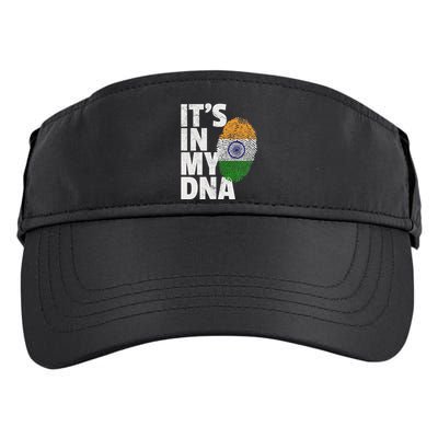 ItS In My Dna India Flag Indian Women Novelty Gift Adult Drive Performance Visor