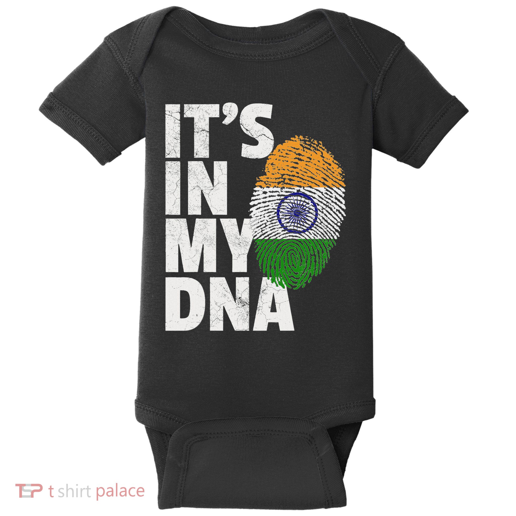 ItS In My Dna India Flag Indian Women Novelty Gift Baby Bodysuit