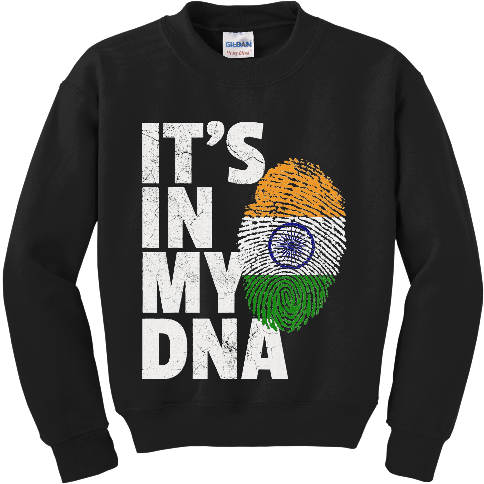 ItS In My Dna India Flag Indian Women Novelty Gift Kids Sweatshirt