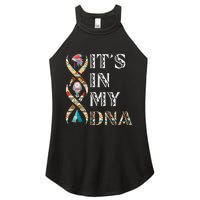 ItS In My Dna Native American Women's Perfect Tri Rocker Tank