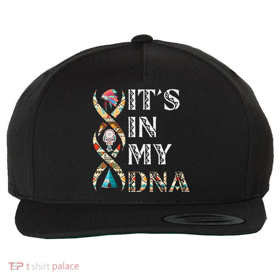 ItS In My Dna Native American Wool Snapback Cap