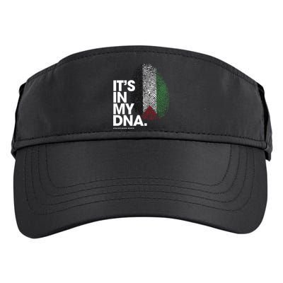 ItS In My Dna Palestine Flag Cool Gift Palestinian Roots Gift Adult Drive Performance Visor