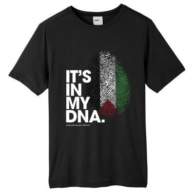 ItS In My Dna Palestine Flag Cool Gift Palestinian Roots Gift Tall Fusion ChromaSoft Performance T-Shirt