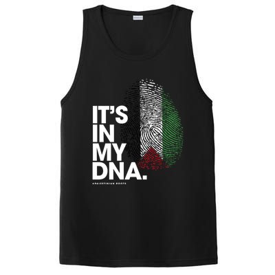 ItS In My Dna Palestine Flag Cool Gift Palestinian Roots Gift PosiCharge Competitor Tank