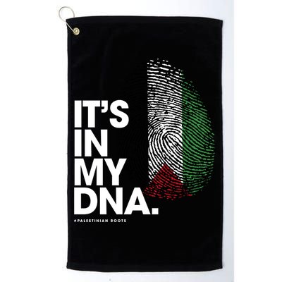 ItS In My Dna Palestine Flag Cool Gift Palestinian Roots Gift Golf Towel