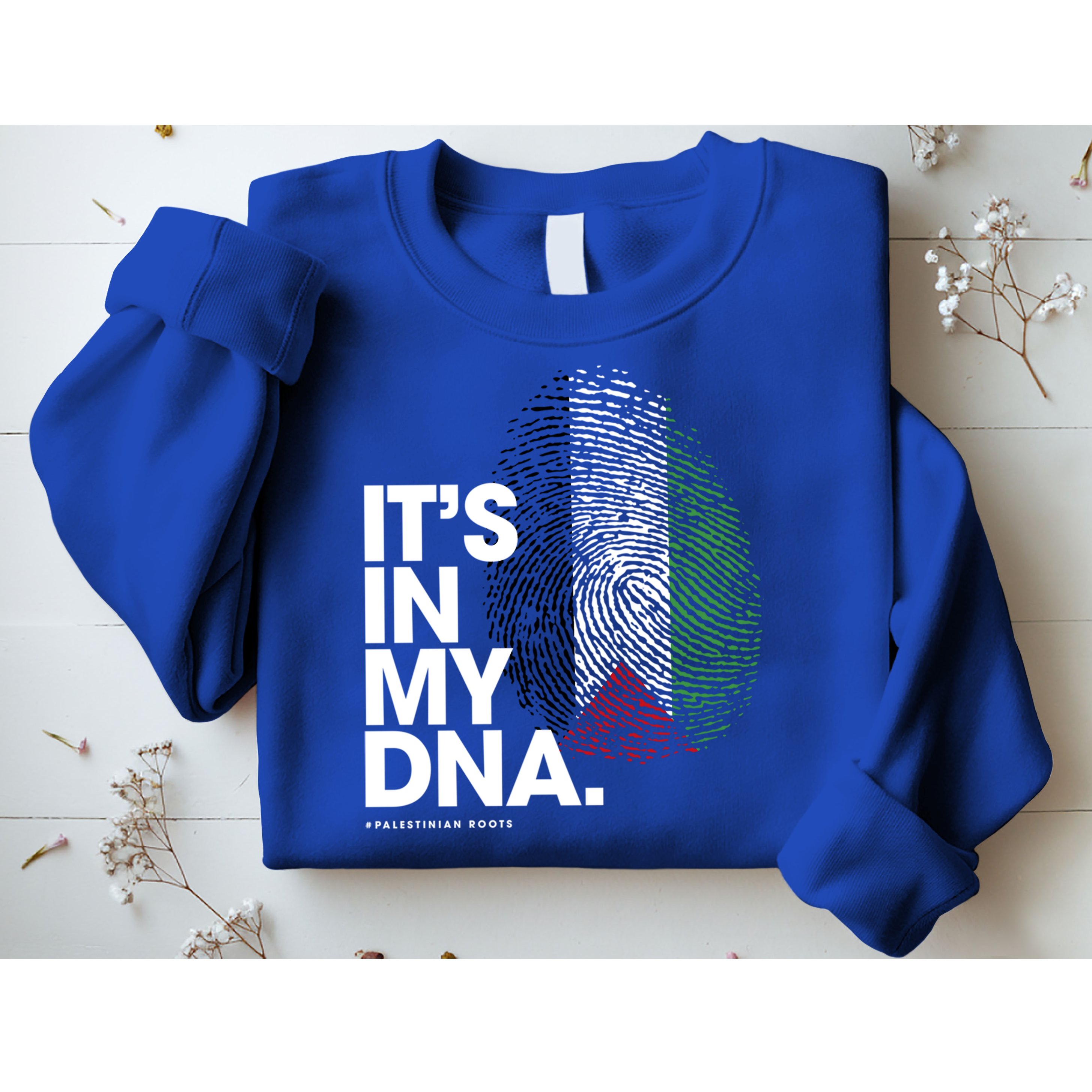 ItS In My Dna Palestine Flag Cool Gift Palestinian Roots Gift Sweatshirt
