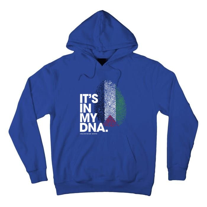 ItS In My Dna Palestine Flag Cool Gift Palestinian Roots Gift Tall Hoodie