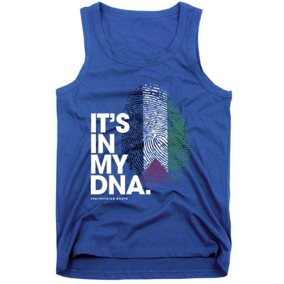 ItS In My Dna Palestine Flag Cool Gift Palestinian Roots Gift Tank Top